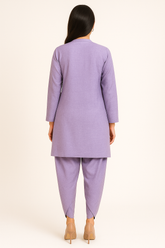 Slub Khaddar 2PC Lilac